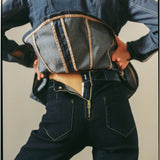DENIM TROUSERS NAVY