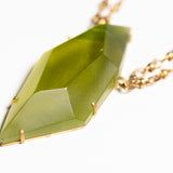 GRADIENT GREEN PENDANT NECKLACE