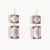 METHACRYLATE  EARRINGS TAUPE