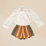 VINTAGE SUMMER STRIPES SHORT JT