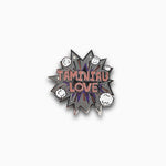 Pin with 'TAMINIAU LOVE' text on a white background