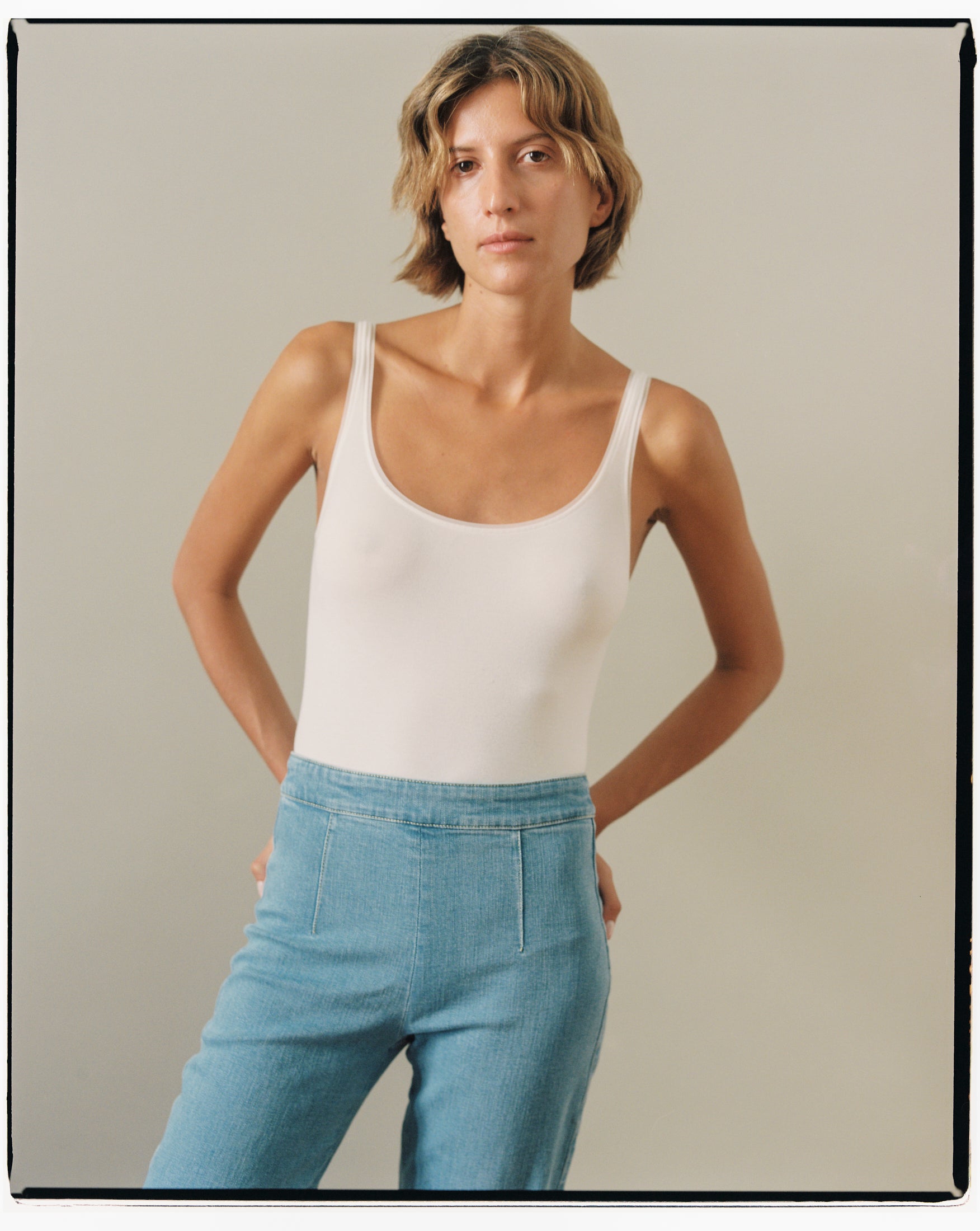 DENIM TROUSERS LIGHT BLUE