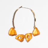 ORANGE FOUR STONE NECKLACE