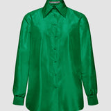 TAFFETA BLOUSE LEAF