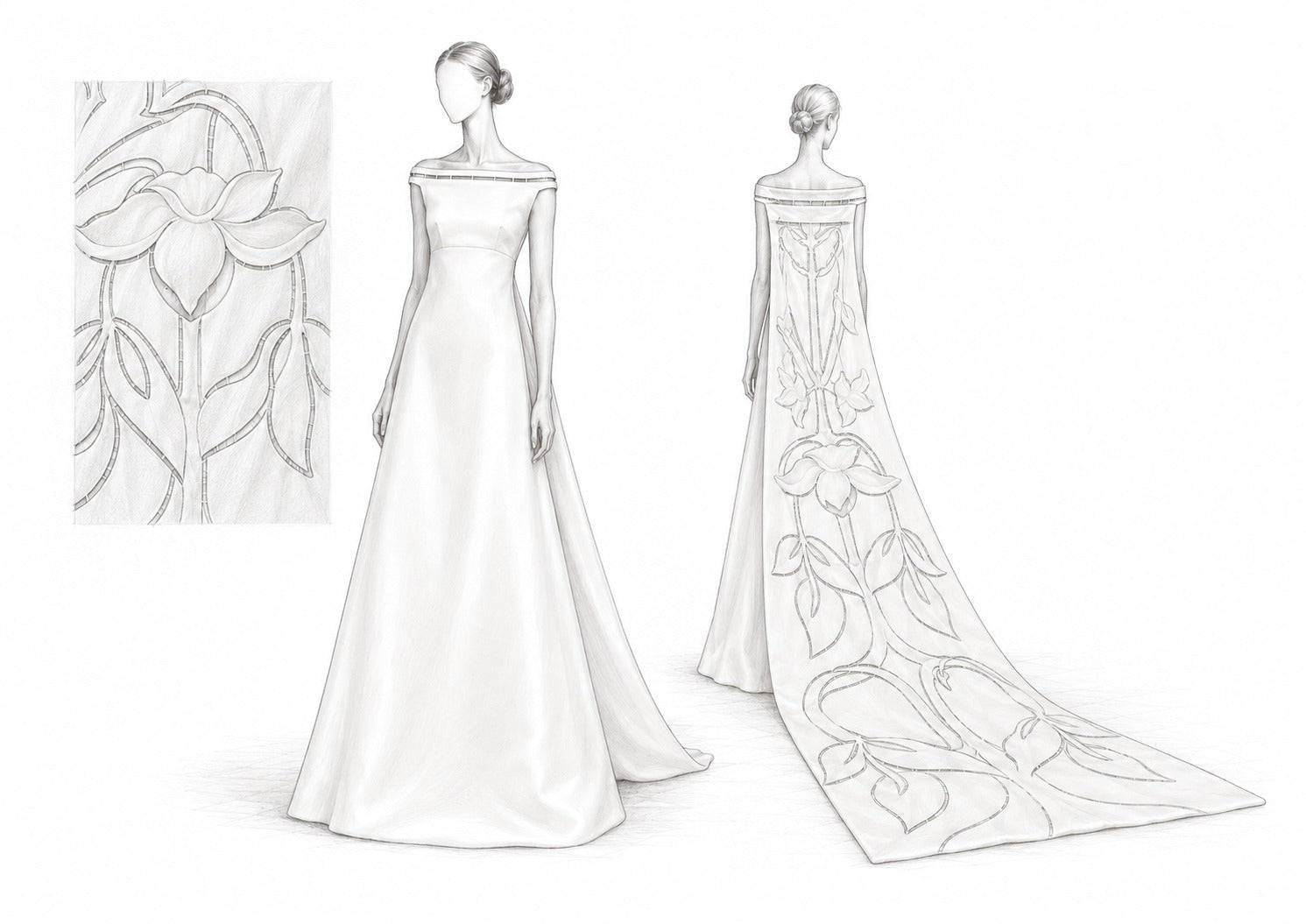 JANTAMINIAU bridal sketch