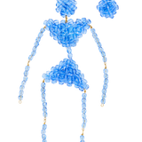 PENDIENTES DE CUENTAS DE ZAFIRO WARLI